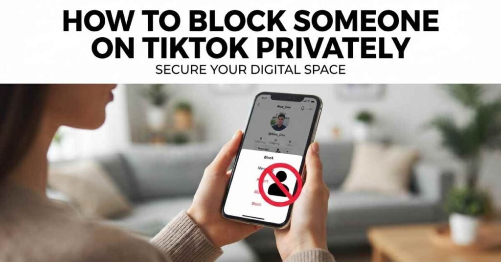 how to block someone on tiktok