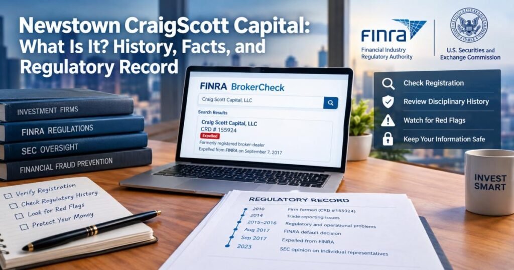 Newstown CraigScott Capital: What Is It? History, Facts, and Regulatory Record