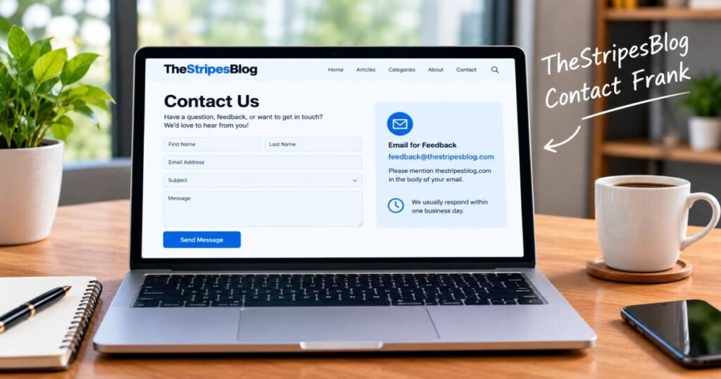 TheStripesBlog Contact Frank: Find the Right Contact