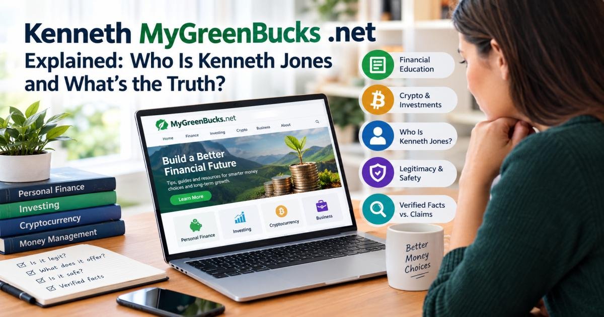 Kenneth MyGreenBucks .net Explained: Who Is Kenneth Jones and What’s the Truth?